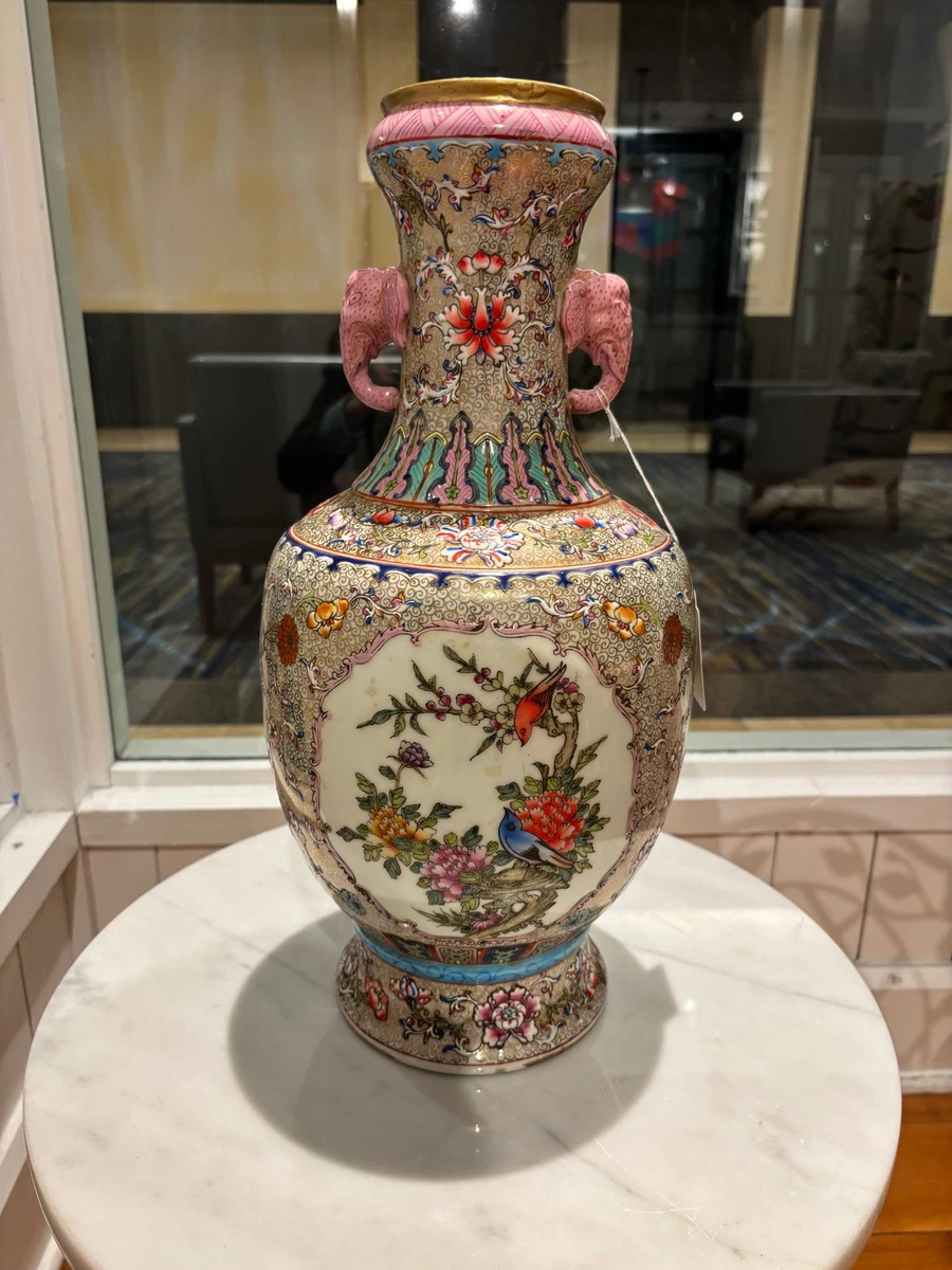 大花瓶中国古董花瓶| eBay