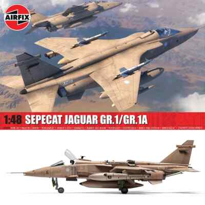 Airfix Sepecat Jaguar GR.1-GR.1A. Plastikmodellflugzeug-Bausatz im Maßstab 1:48.