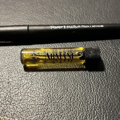V Rare Vintage Size Vial -  ARMANI  - EDT Splash Sample for MEN - 0.1 FL. OZ.