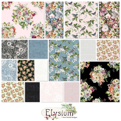 Clothworks Elysium FQ Bundle 17pcs Fabric By Iron Orchid Designs - Picture 2 of 2