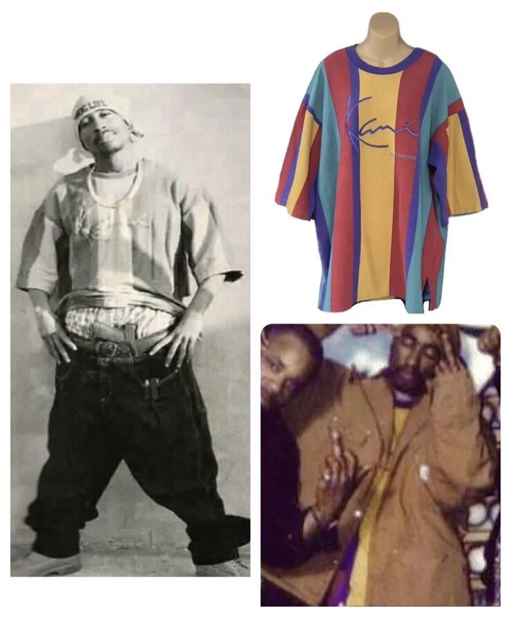 Karl Kani Tupac Signature Shirt RARE 90S HIP HOP 2pac… - Gem
