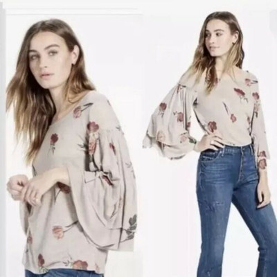lucky brand bell sleeve top