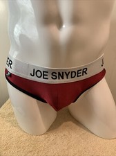 Joe Snyder AW-01 bikini brief Mens underwear M NWT Wine