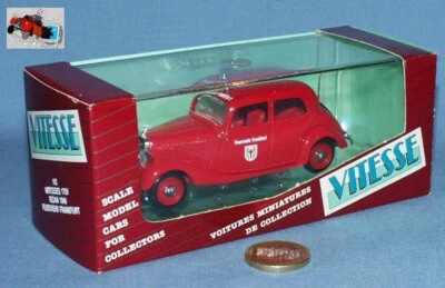 Vitesse Portugal 1/43 réf 162 : Mercedes 170 Berline "Feuerwehr Frankfurt" 1949 - Photo 1/4