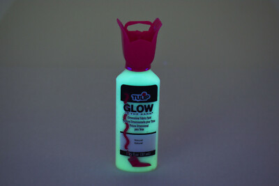 Tulip 1.25oz Natural Glow in the Dark Luminous Fabric Paint for Arts Crafts