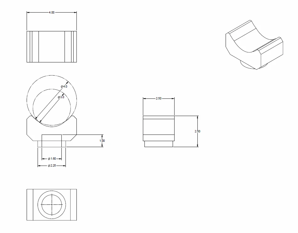 Macaco para garrafa/piso adaptador de eixo sela de elevação alumínio universal 3" e 4" - Imagem 4 de 4