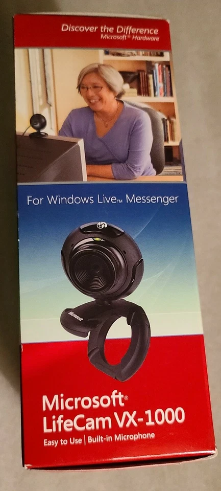 BRAND NEW MICROSOFT LIFECAM VX-1000  WITH BUILT IN MICROPHONE FACTORY SEALED - Image 4 of 4