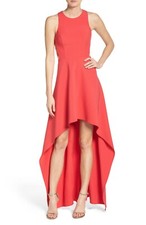 NEW BCBG MAXAZRIA ROSALYN CUTOUT HIGH-LOW DRESS BYM67I99/L454W SiZe 12