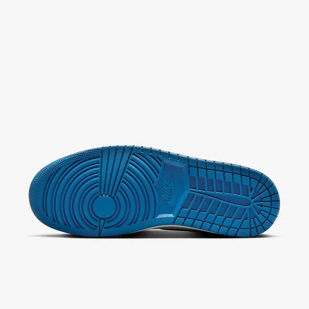New Nike Air Jordan 1 Mid SE Shoes - White/ Industrial Blue New Nike Air Jordan 1 Mid SE Shoes - White/ Industrial Blue