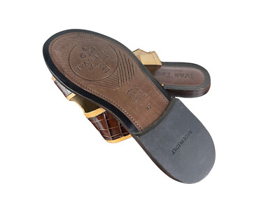 Bosco Brown Leather Italian Sandals Mens Genuine Leather  display picture 2