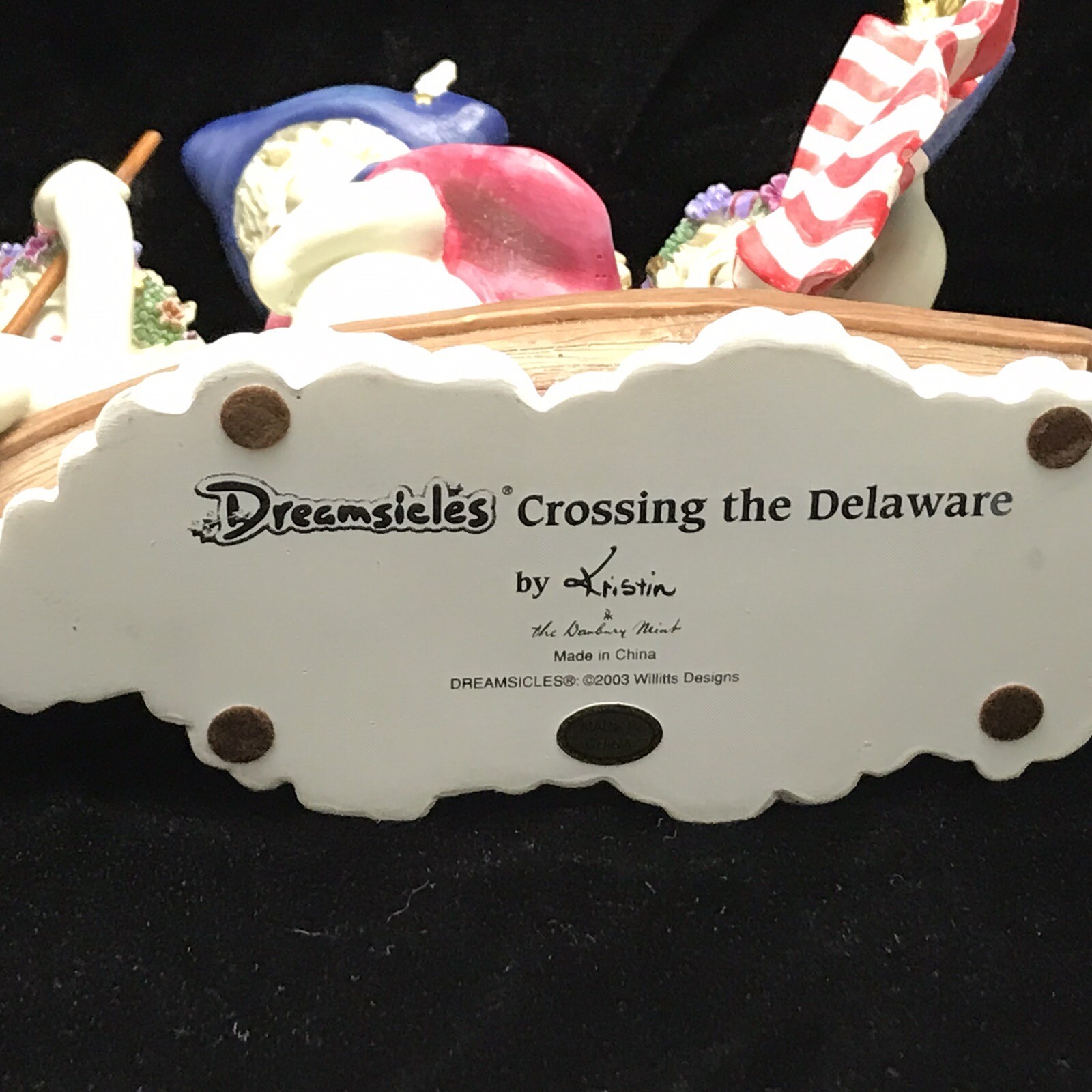 Danbury Mint Dreamsicles Collcetables Cherubs Angels **CROSSING THE