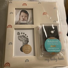 Pearhead Kate  Milo "My Baby Book" Memory Keepsake Book w/Inkpad for Footprint