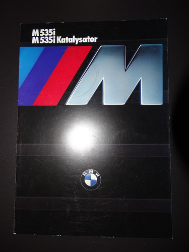 BMW Prospekt M535i M 535i Katalysator v. 1/86