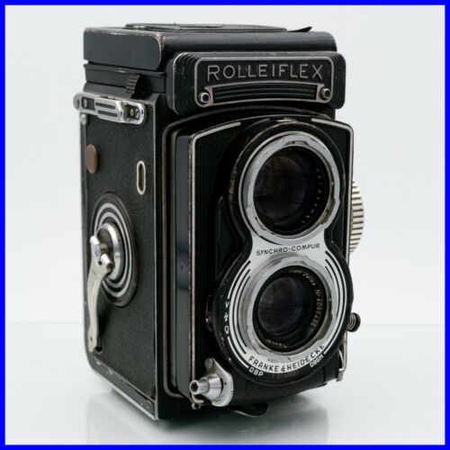 ROLLEIFLEX T Tessar 75mm f3.5 twin lens reflex camera vintage TLR 6x6 lens - Picture 1 of 12