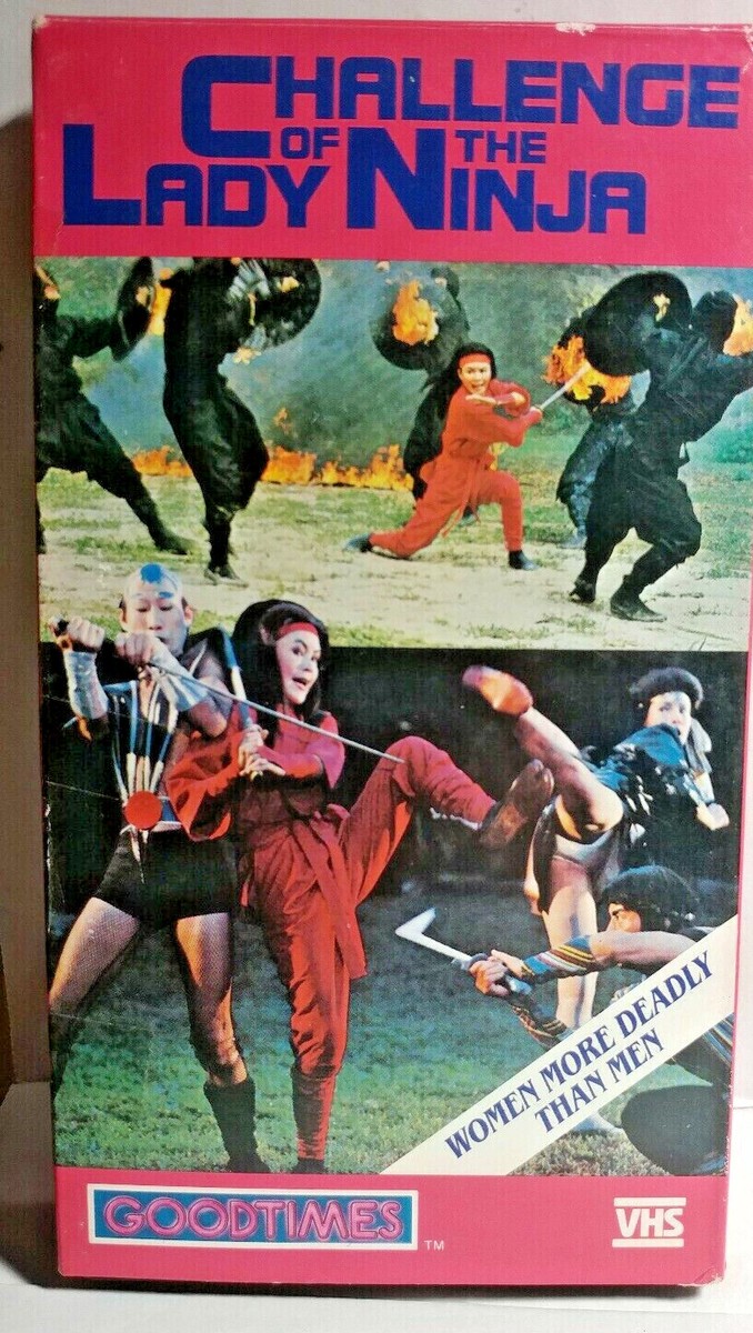 非売品 90年代 ビンテージ 忍者 秘・美・子 REPLAY ポスター Challenge of the Lady Ninja-VHS-1983-karate/martial arts-Goodtimes