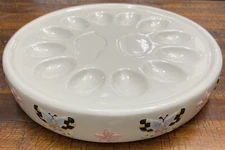 Sakura Debbie Mumm Deviled Egg Plate Round 10.5"