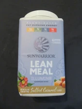 SunWarrior Lean Meal Illumin8 Superfood Shake Salted Caramel 25.3 Oz OPENED ^O
