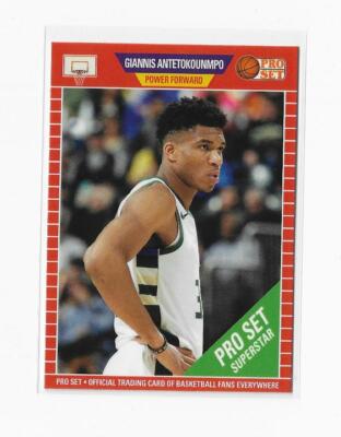 Giannis Antetokounmpo Leaf Pro Set 2021 Pro Set Superstar Promo Card /3200 Bucks