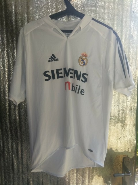 Real Madrid original Adidas home shirt jersey camiseta 04-05 season Size M | eBay