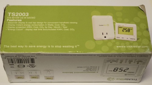 TRICKLESTAR TS2003 PLUG IN Energy Monitor 891EM US W AAXWD - Picture 2 of 7
