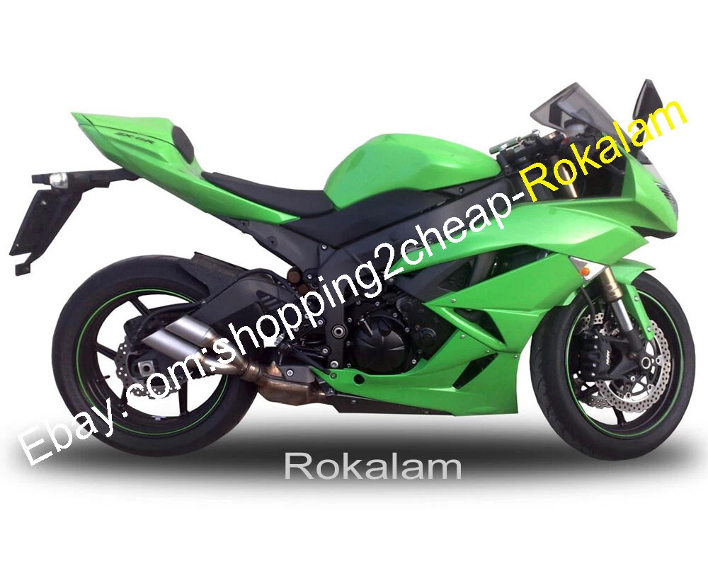 Body Kit For Ninja ZX-6R 2009 10 2011 2012 ZX636 ZX6R All Green 