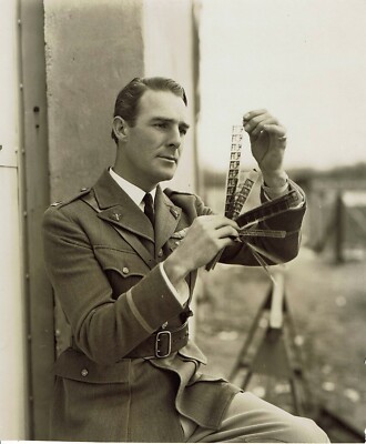Randolph Scott Sky Bride vintage cotton backed photo
