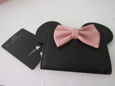 NWT Boworld multi color PVC bifold snap closing minnie mouse wallet