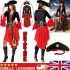World Book DayWomen's Costume Fancy Dress Pirate Queen Caribbean Buccaneer Dress