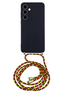Hülle mit Band Xiaomi Redmi Note 15 Handykette  Silikon Case schwarz