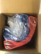 10 Man Flag Football Belts Player Adjustable (Red/Blue)