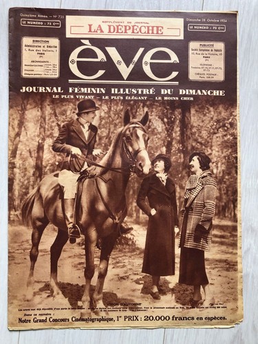 11x (Mode) EVE Journal Feminin illustré (1934 & 1935) Joan Crawford Madge Evans - Foto 7 di 15