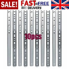 5 Pairs Metal Ball Bearing Drawer runner Pr 250mm draw depth for 17mm