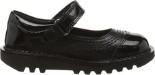 Kickers Girl's Infant Black School Shoes 4123 UK 5 EU 22