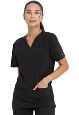 Dickies Scrubs Unisex V-Neck Top DK619 BAPS Black Free Shipping