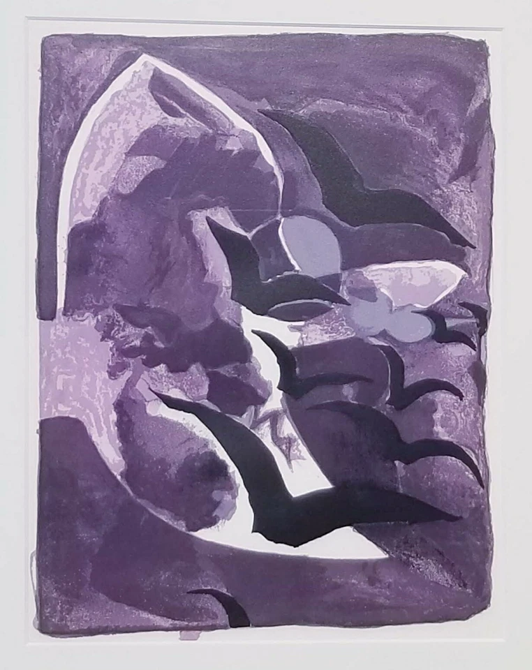 Georges Braque 夜鸟原版平版画框当代现代艺术 — 第 2/3 张图片