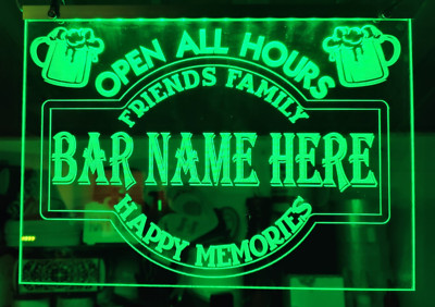 Individuelles LED-Schild beleuchtet Ihre Bar Pub Männerhöhle oder Business-Sound mehrfarbig