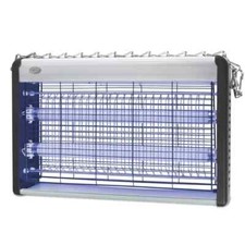 ZANZARIERA ELETTRICA 2 LAMPADE UV CONTRO ZANZARE INSETTI MOSCHE INTERNO ESTERNO