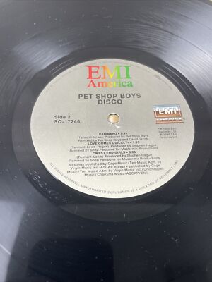 米LP Pet Shop Boys Disco SQ17246 EMI /00260 Pet Shop Boys- Disco- LP 1986 EMI America SQ-17246 | eBay