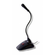 Microfono Multimediale da Tavolo con Asta Flessibile e interruttore Techly SH-13