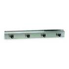 Tough Guy 1Ecl5 Mop And Broom Rack,Silver,Stainlessstee l