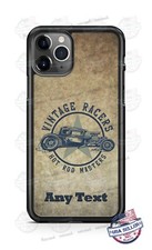 Funda protectora personalizada vintage Racer Hot Rod para teléfono iPhone Samsung Google LG