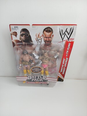 WWE CM Punk & Macho Man Randy Mattel Battle Pack Wrestling Figur Originalverpackt Neu 