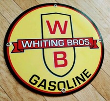 Whiting Brothers Gasoline Gas Oil Sign