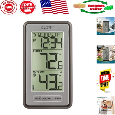 Digital Temperature Sensor with 12/24-Hour Display and Indoor Humidity Tracking