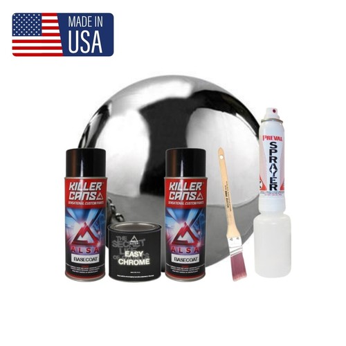 Genuine Alsa Brush and Spray Kit Easy Chrome Chrome Paint eBay