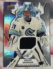 2021-22 UD Ice Hockey Game Worn Jersey #80 Philipp Grubauer 