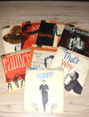 BELL RECORDS verschiedene Künstler Kanada LOT Lagerbestand von 8 Einzel 45 Runden 7''