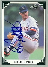 Bill Gullickson autographed Baseball Card (Detroit Tigers) 1991 Leaf #402