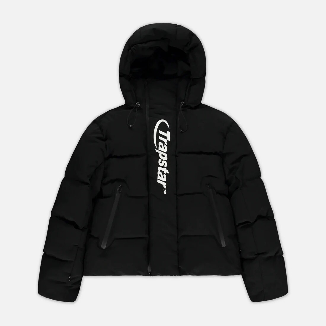 Trapstar London Hyperdrive Technical ジャケット○送料無料○ Trapstar HYPERDRIVE TECHNICAL PUFFER - BLACK/WHITE JACKET