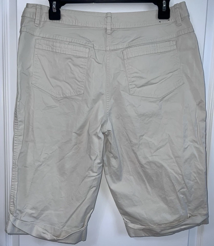 A.N.A. Женские шорты-бермуды миниатюрный размер 12P белые цвета слоновой кости легкие - Изображение 2 из 4